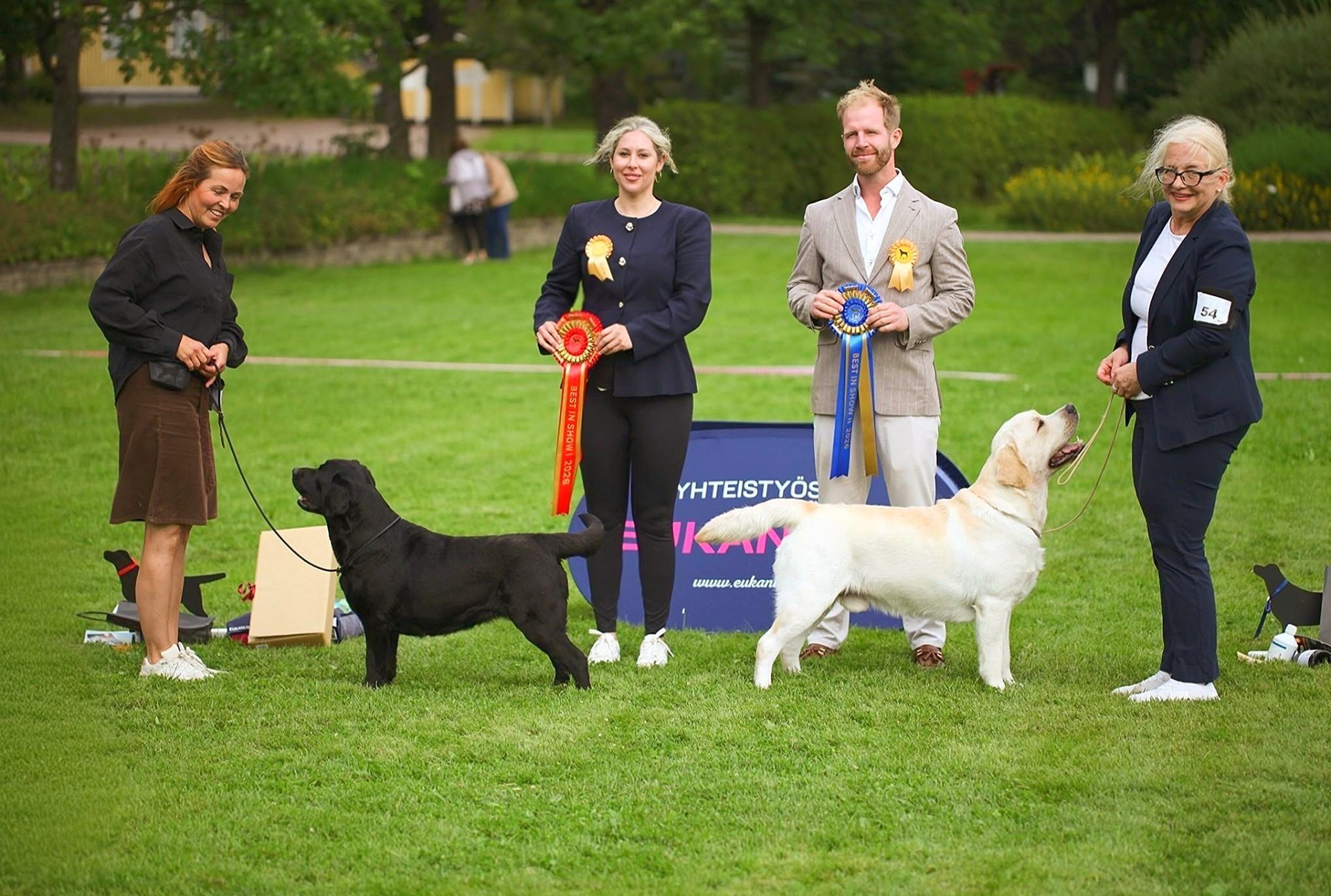 BEST IN SHOW I & II (Club Show Labrador Retriever of Finland, Espoo 25.07.26)