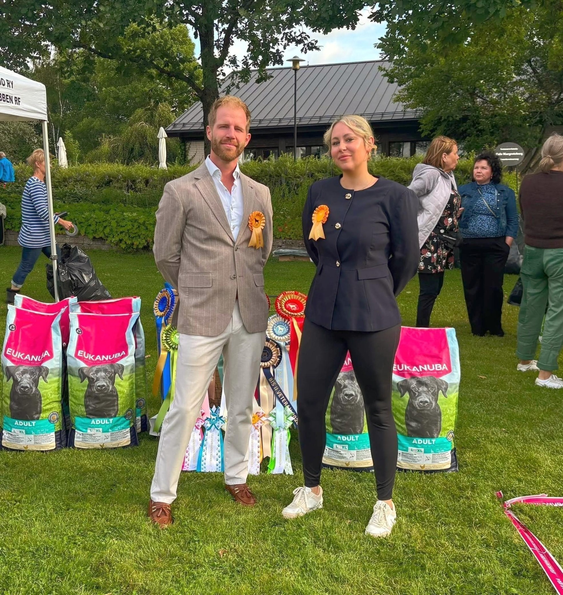 Junto con Pim Candel (Wahnahnish Labradors, Holanda)